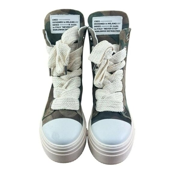 Cristianzerotre Calipso 300 Camouflage Boot Unisex boot platform Ankle - Picture 2 of 10